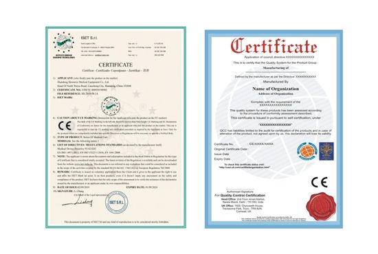 Certifications from Industry Standards